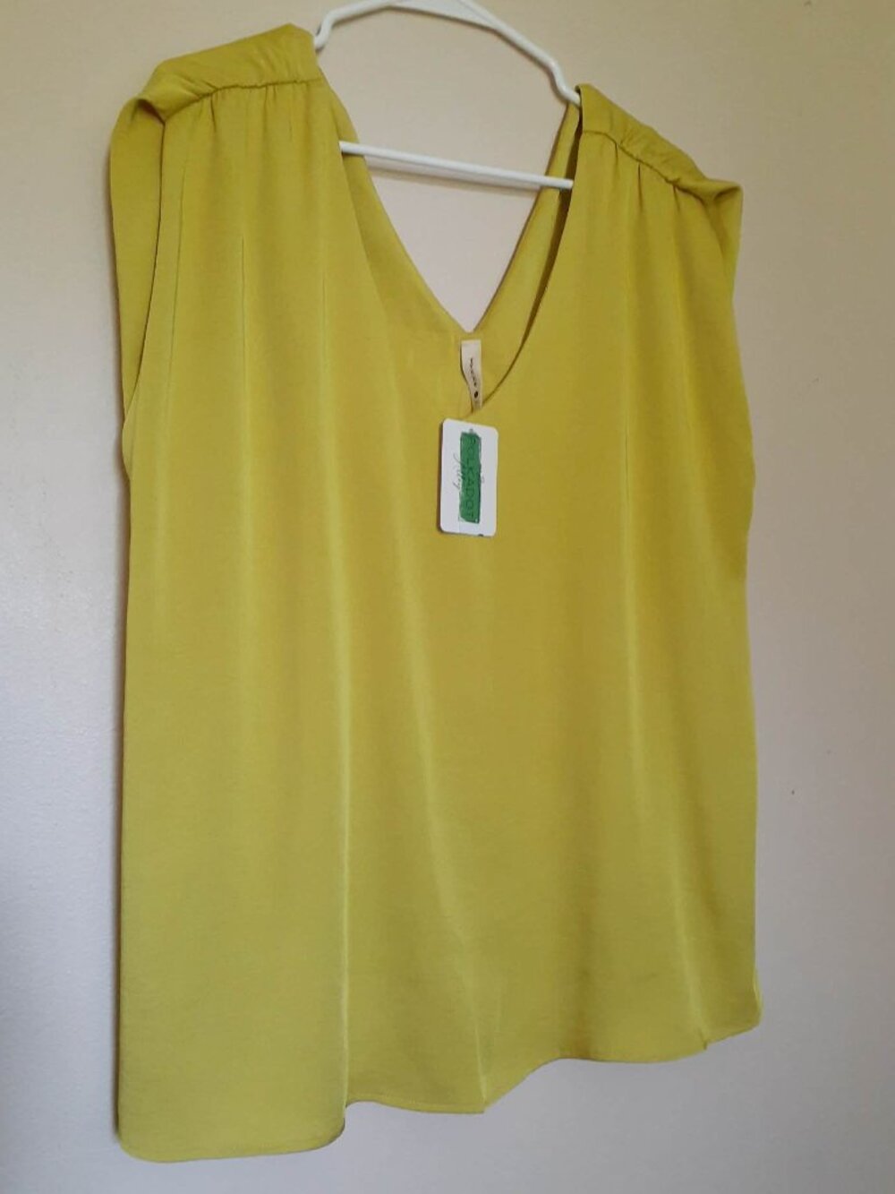 TYCHE The Power Silk Shoulder Top